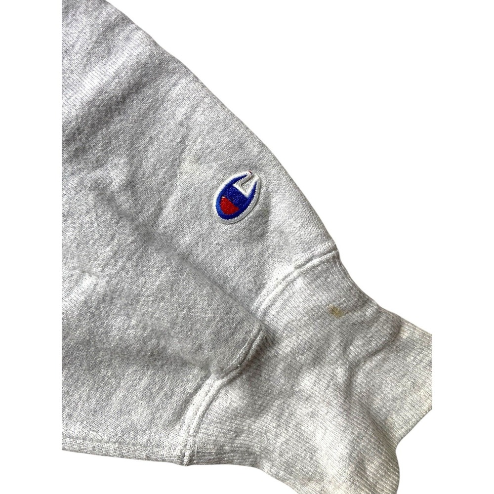 Vintage 90s Champion Reverse Weave Harvard Cut Sweatshirt Size L Gray Ivy League - Picture 3 of 14